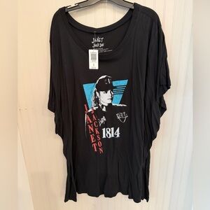 Torrid Black Janet Jackson Graphic Tee
